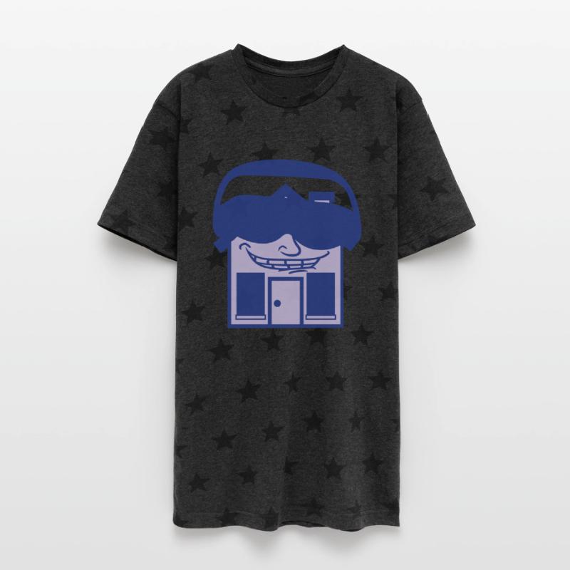 DJ House Party Techno Music Home Building Face Fun