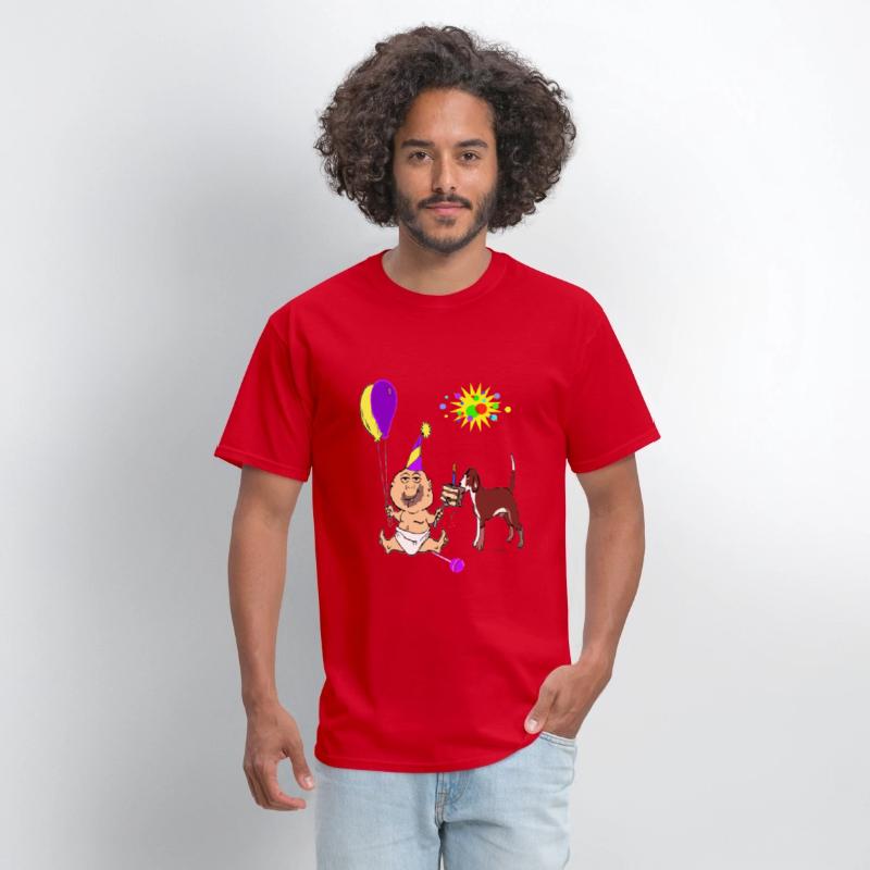 Dog Eats Cake from Birthday Baby