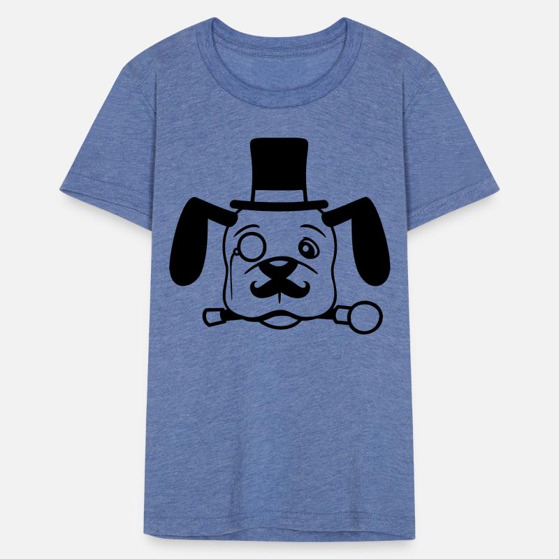 Dog Mr. Sir Top Hat Monocle Glasses Rich Gentleman