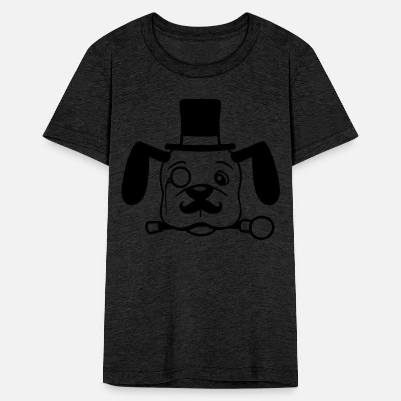 Dog Mr. Sir Top Hat Monocle Glasses Rich Gentleman