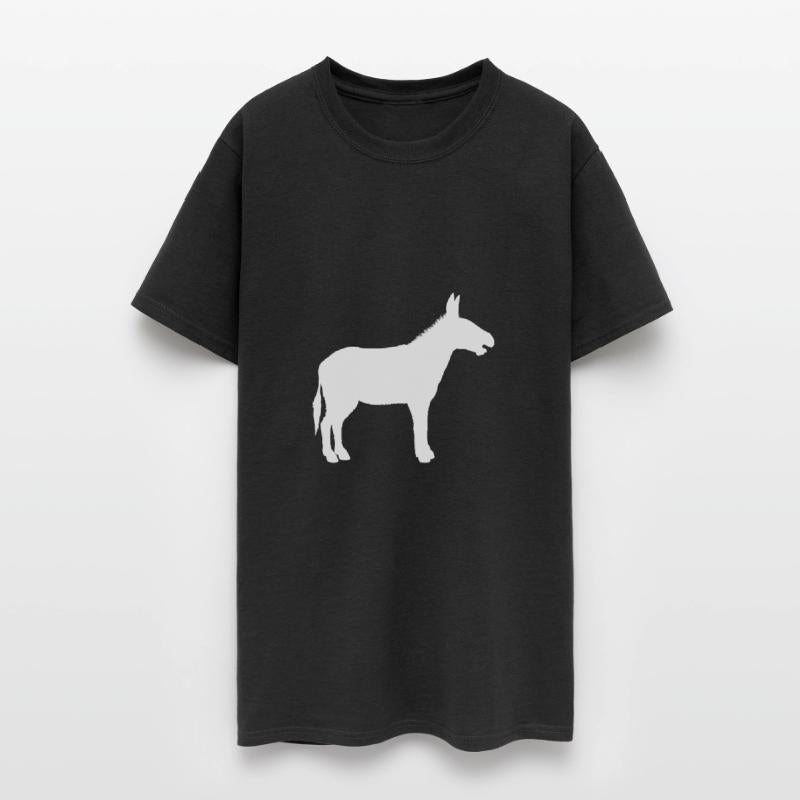 Donkey white silhouette