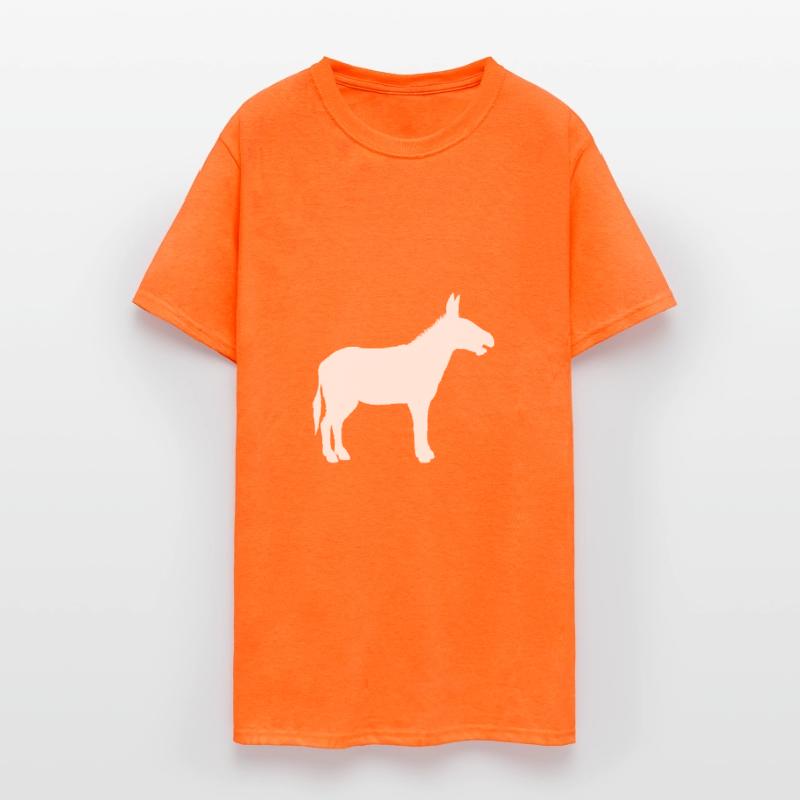 Donkey white silhouette