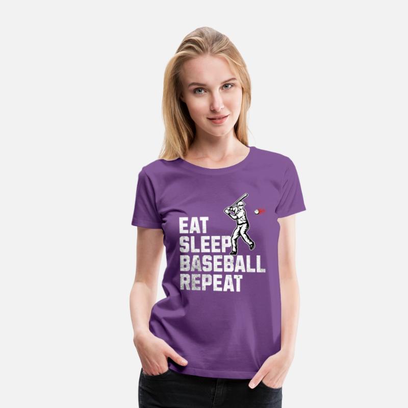 Eat Sleep Baseball Repeat Crew Tee