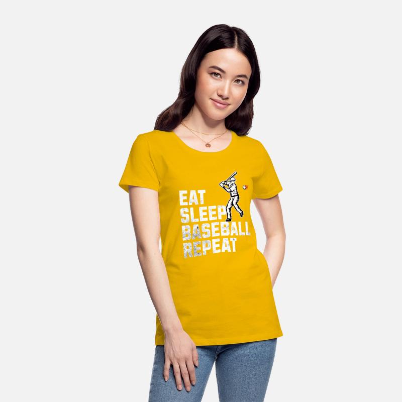 Eat Sleep Baseball Repeat Crew Tee