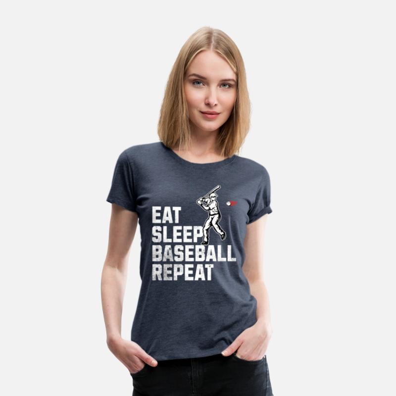 Eat Sleep Baseball Repeat Crew Tee