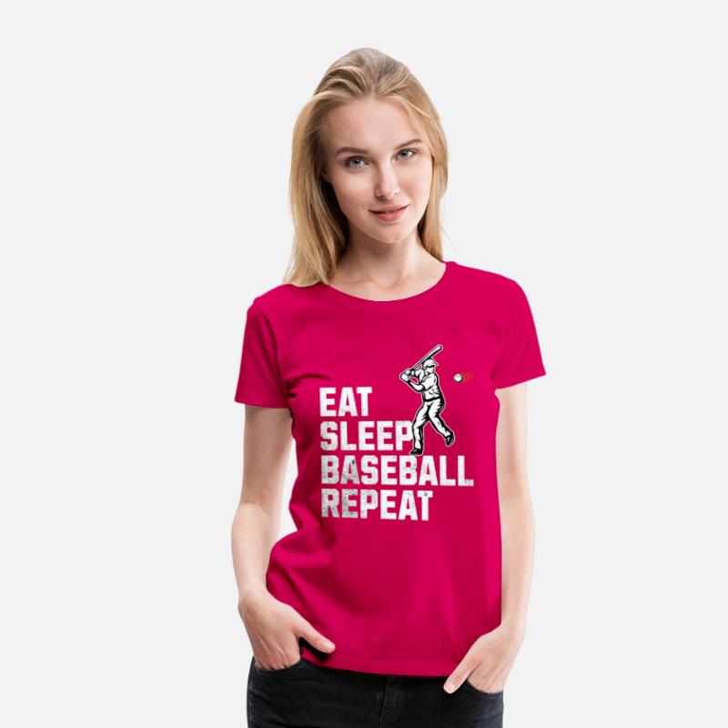 Eat Sleep Baseball Repeat Crew Tee