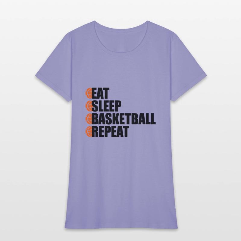 Eat Sleep Basketball Repeat - Cool Sports T-Shirt