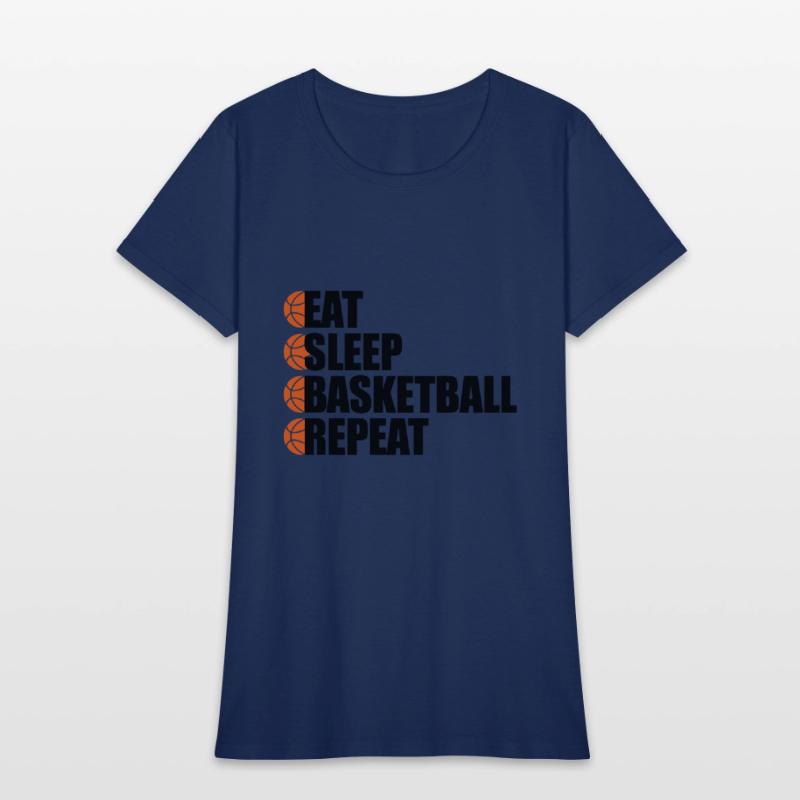 Eat Sleep Basketball Repeat - Cool Sports T-Shirt