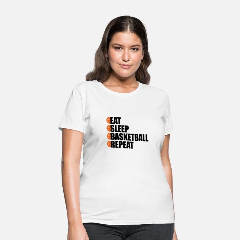 Eat Sleep Basketball Repeat - Cool Sports T-Shirt