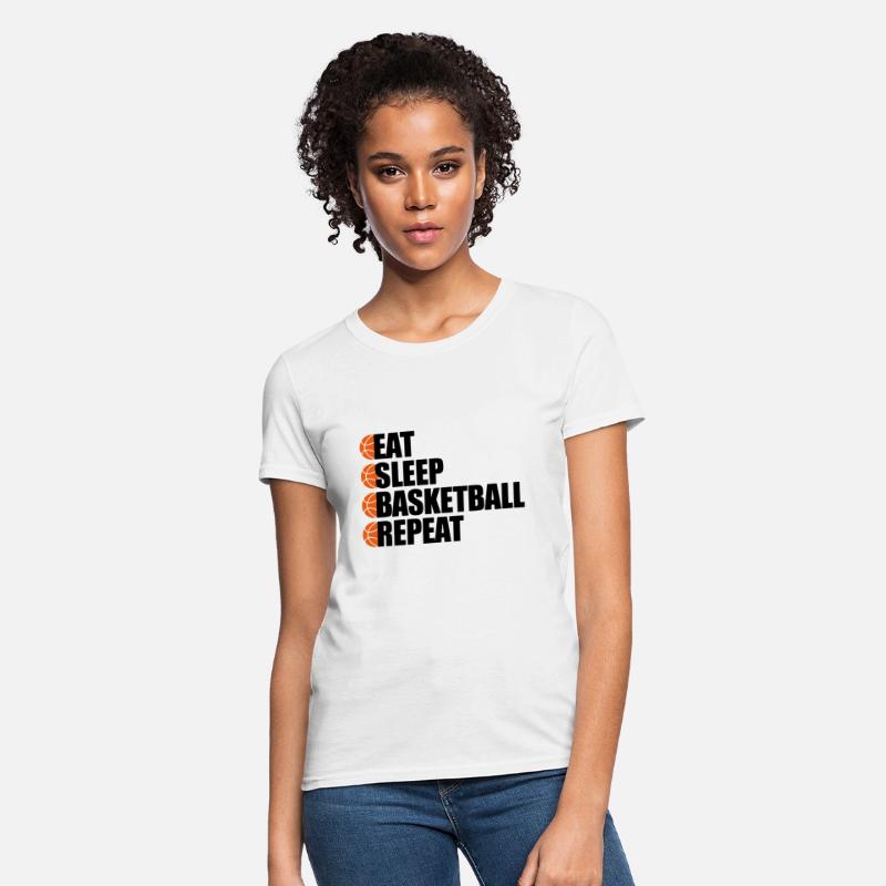 Eat Sleep Basketball Repeat - Cool Sports T-Shirt