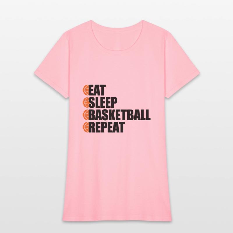 Eat Sleep Basketball Repeat - Cool Sports T-Shirt