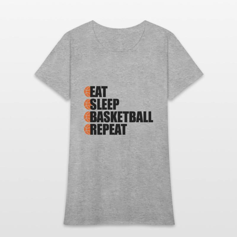 Eat Sleep Basketball Repeat - Cool Sports T-Shirt