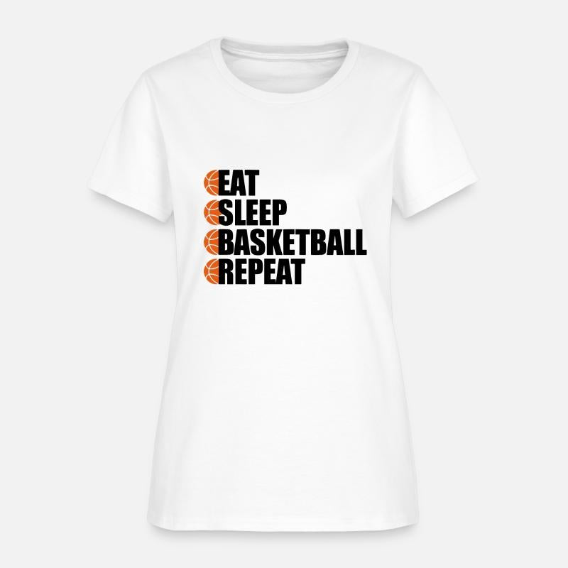 Eat Sleep Basketball Repeat - Cool Sports T-Shirt