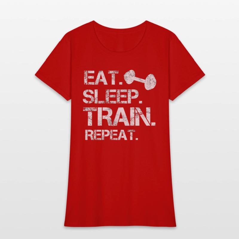 Eat. sleep. train. repeat. bodybuilding-design