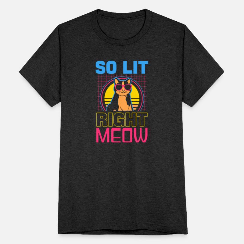 EDM Rave Techno 80s Lit Right Meow