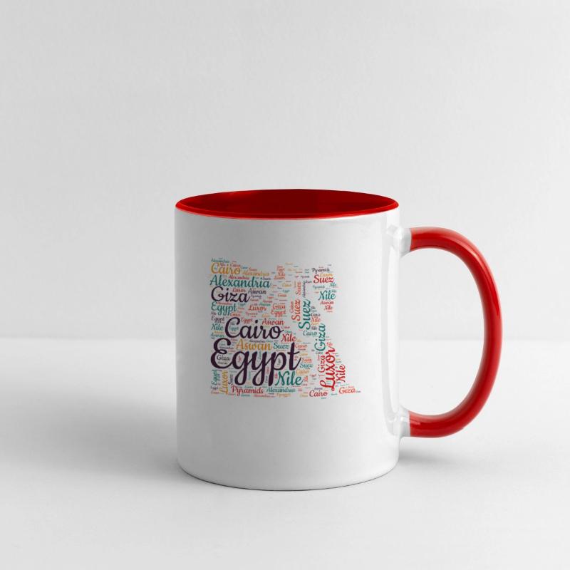 Egypt Word Map : Cities and Regions Typography