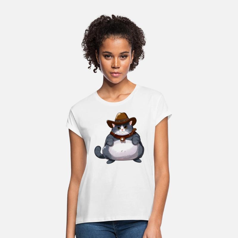 Fat cowboy cat