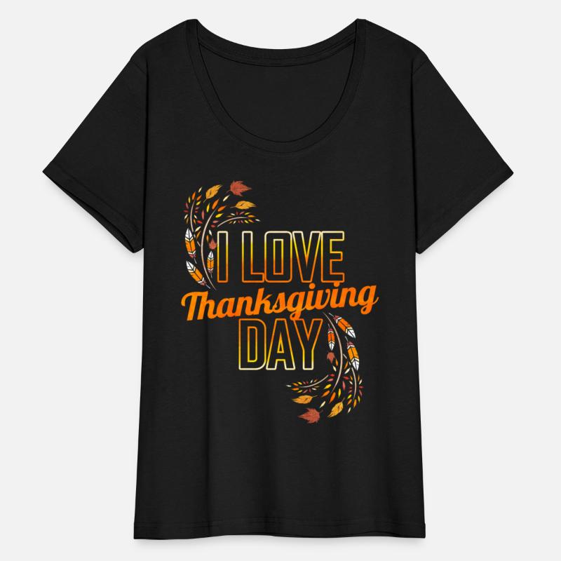 Feathers Leaves I Love Thanksgiving Day