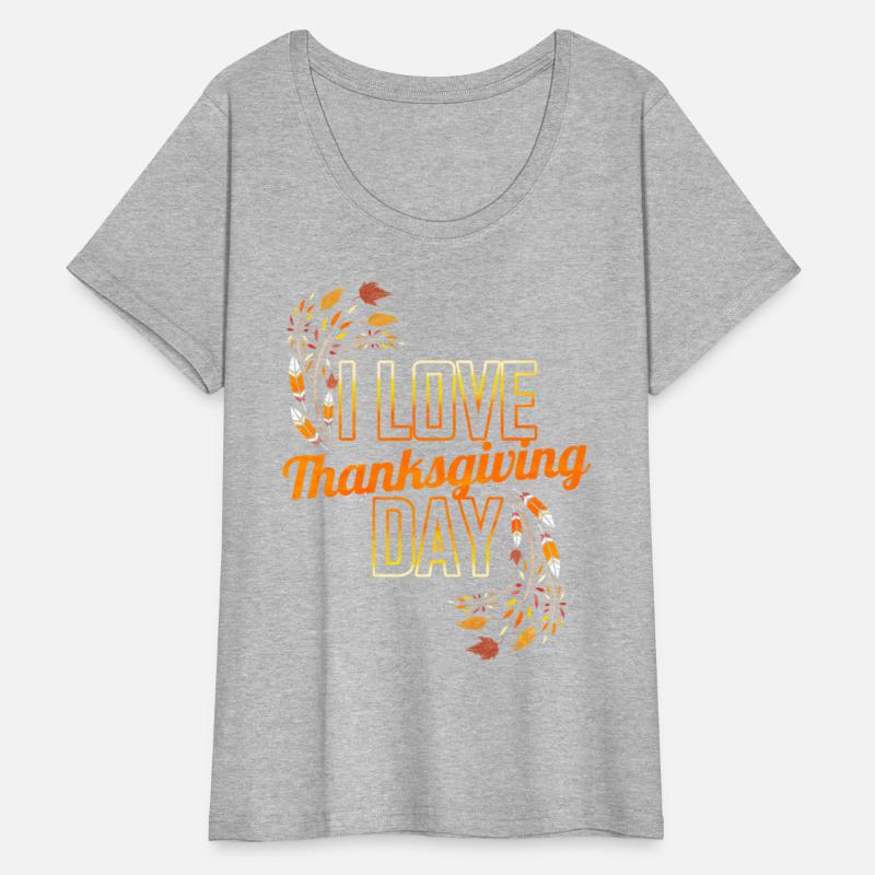 Feathers Leaves I Love Thanksgiving Day