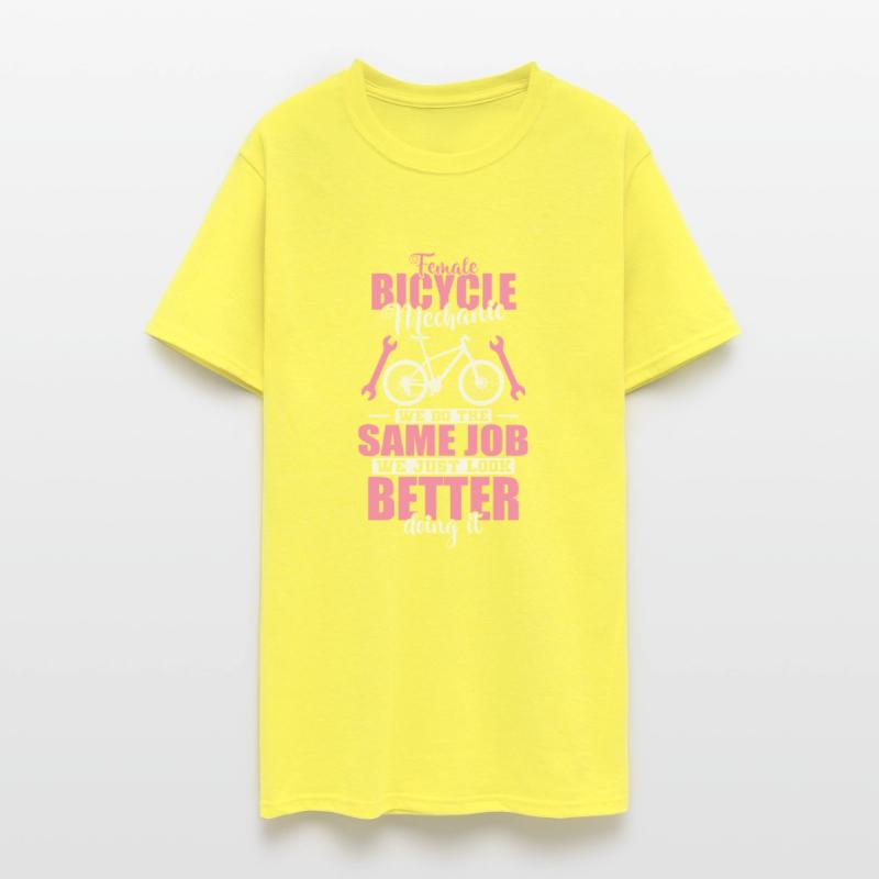 Female Bicycle Mechanic Just look better doing it