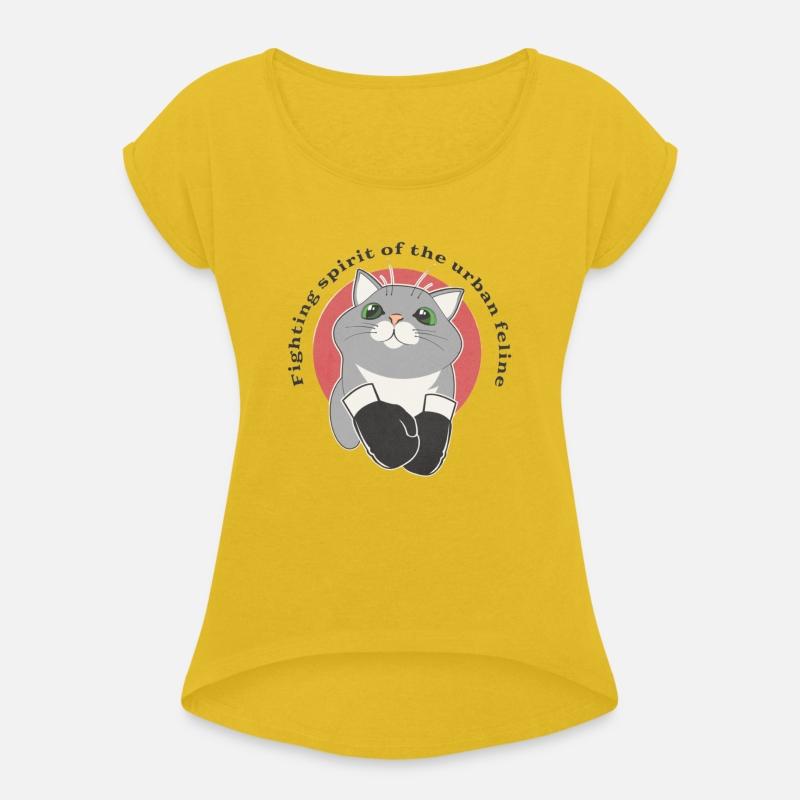 Fighting spirit of the urban feline.