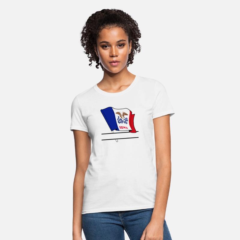 Flag Iowa text banner