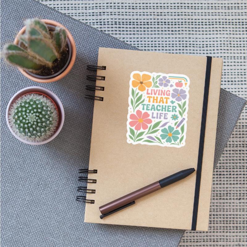 Floral Teacher Life Illustration