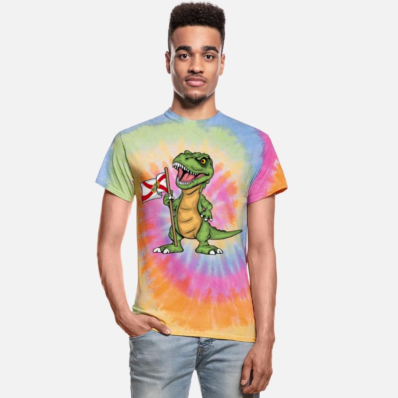 Florida Lover Kids Dinosaur Lover USA Florida Flag