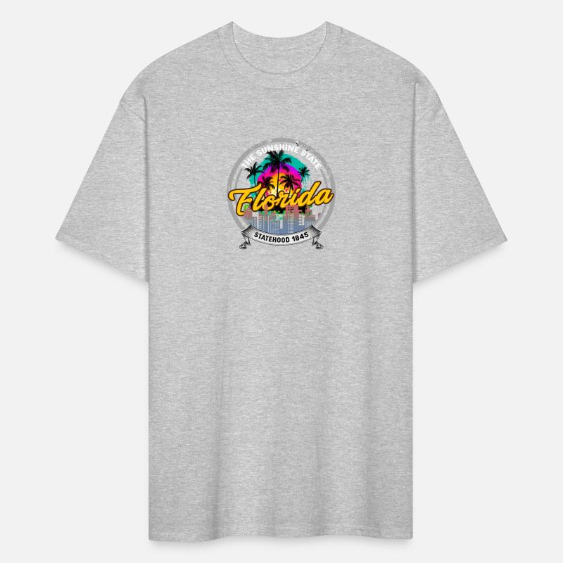 Florida State With Beautiful Cityscape And Palms