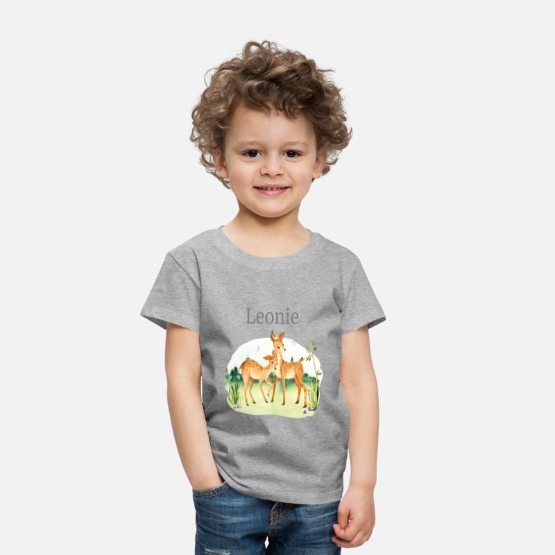 Forest Animal Deer Flowers Name Leonie