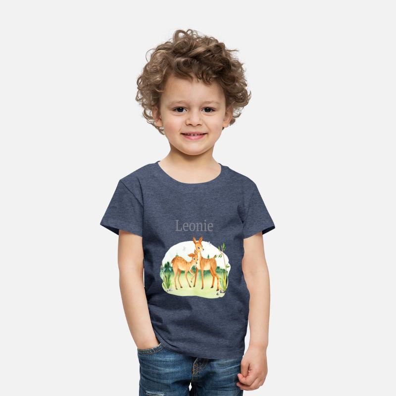 Forest Animal Deer Flowers Name Leonie