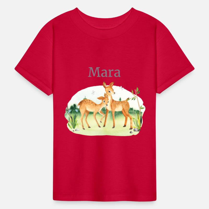 Forest Animal Deer Flowers Name Mara