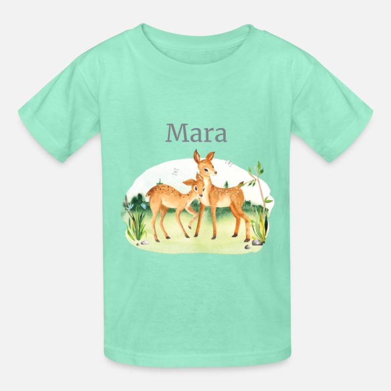 Forest Animal Deer Flowers Name Mara
