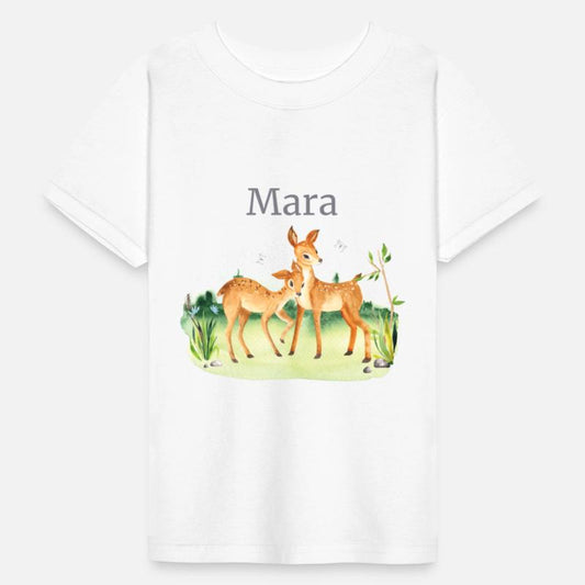 Forest Animal Deer Flowers Name Mara