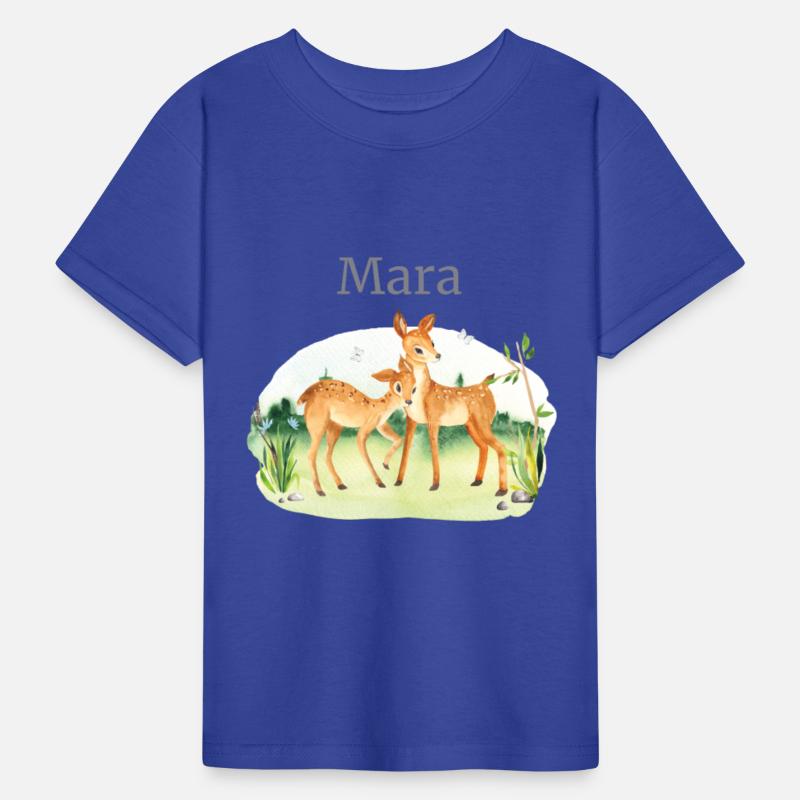 Forest Animal Deer Flowers Name Mara