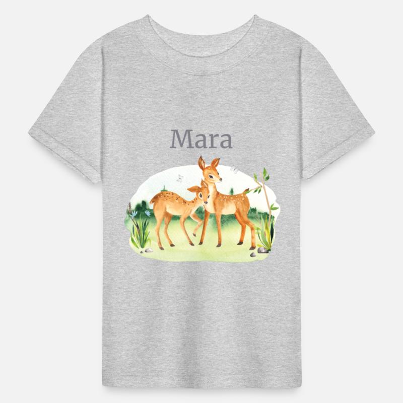 Forest Animal Deer Flowers Name Mara