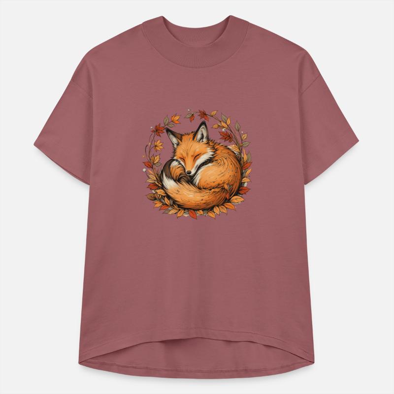 Fox in Autumn Leaves