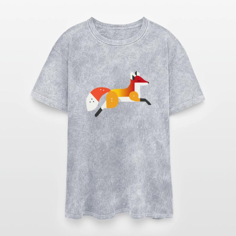 Fox motif - peace and nature in a geometric style