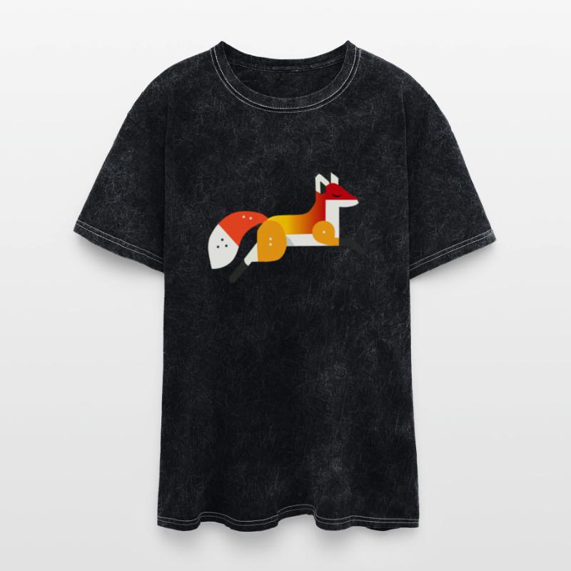 Fox motif - peace and nature in a geometric style