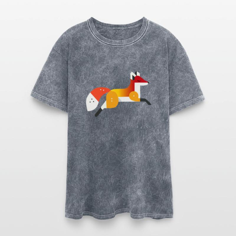 Fox motif - peace and nature in a geometric style