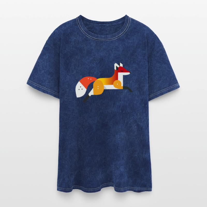 Fox motif - peace and nature in a geometric style