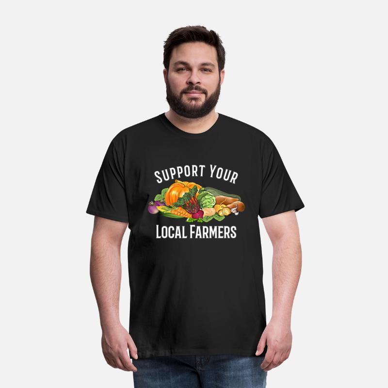 funny design vegetables Support Your Local Farmers