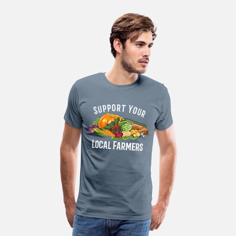 funny design vegetables Support Your Local Farmers