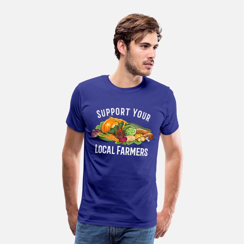 funny design vegetables Support Your Local Farmers