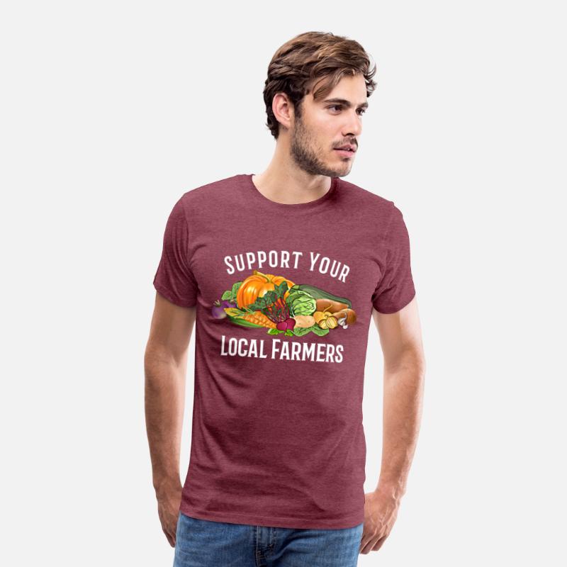 funny design vegetables Support Your Local Farmers