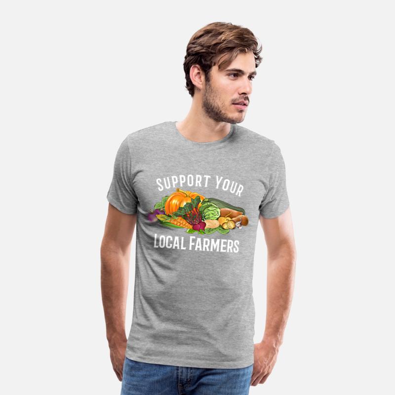 funny design vegetables Support Your Local Farmers