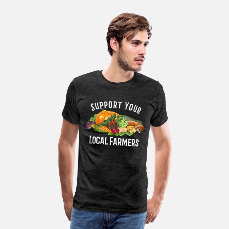 funny design vegetables Support Your Local Farmers