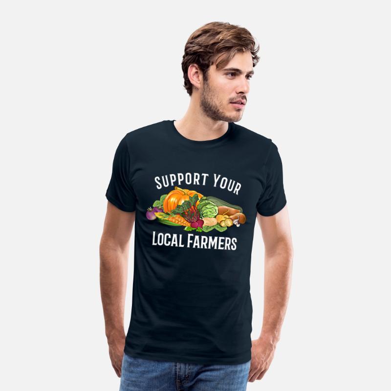 funny design vegetables Support Your Local Farmers