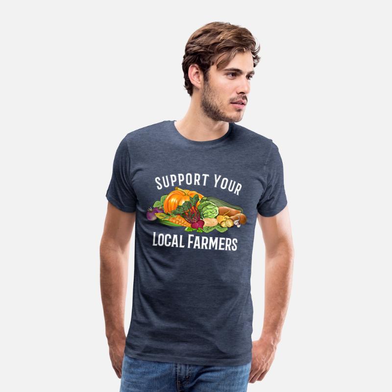 funny design vegetables Support Your Local Farmers