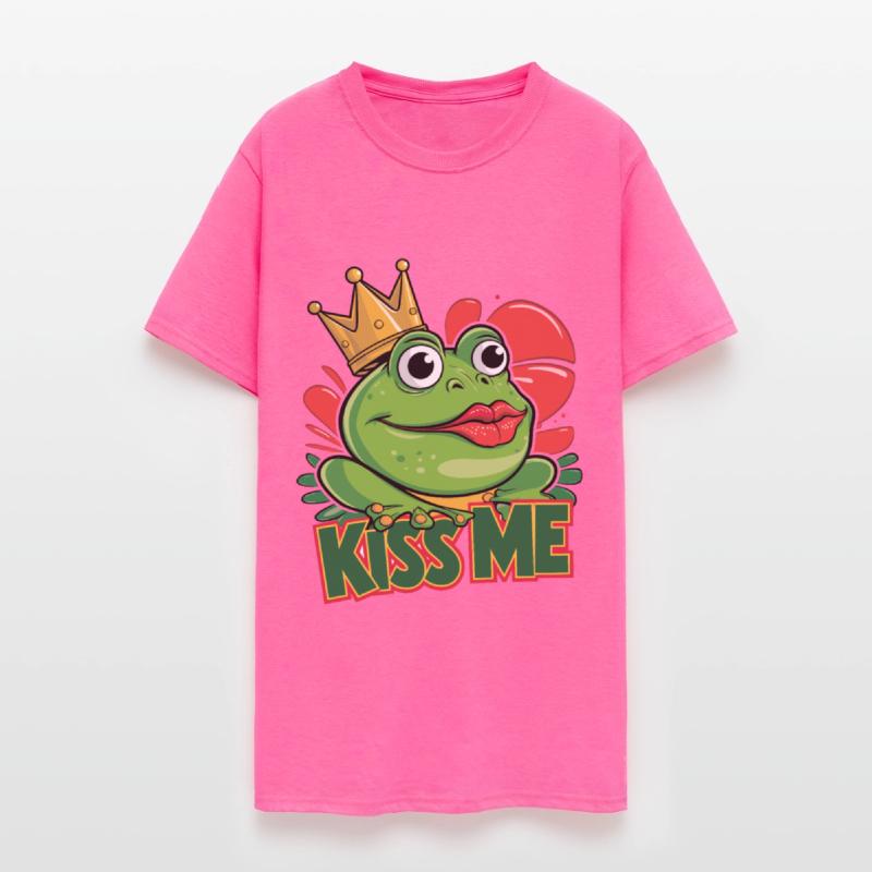 Funny Green Frog Kiss Me